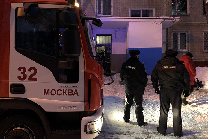 Один человек погиб при пожаре в квартире на юге Москвы