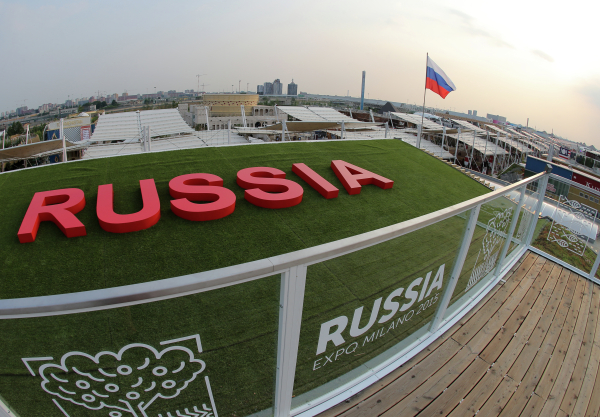 Крыша павильона России на всемирной выставке EXPO-2015 в Милане