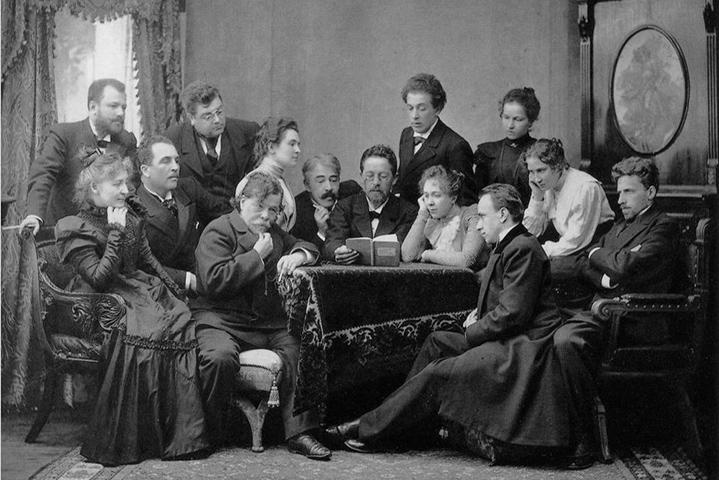 Чехов читает «Чайку» артистам Московского художественно-общедоступного театра, 1898 год