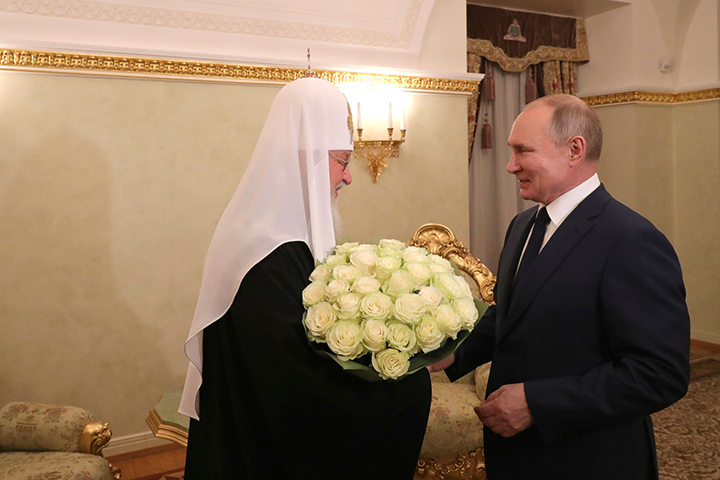 Владимир Путин поздравил патриарха Кирилла с годовщиной интронизации