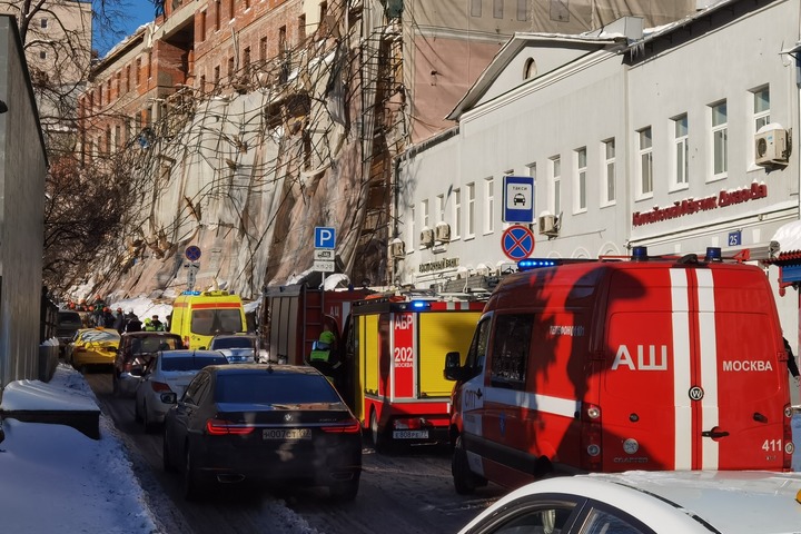 Создан штаб по ликвидации последствий обрушения лесов в центре Москвы