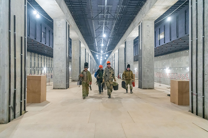 Архитектурная отделка станции БКЛ «Терехово» готова на 85 процентов