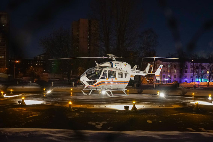 Вертолеты МАЦ начали дежурство в больнице на северо-востоке Москвы