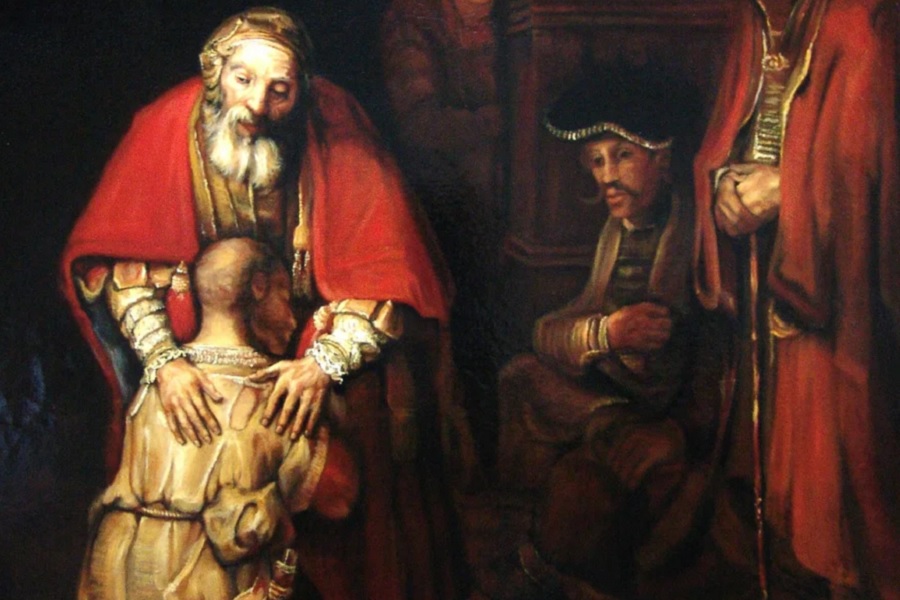 Фрагмент картины «Возвращение блудного сына» 