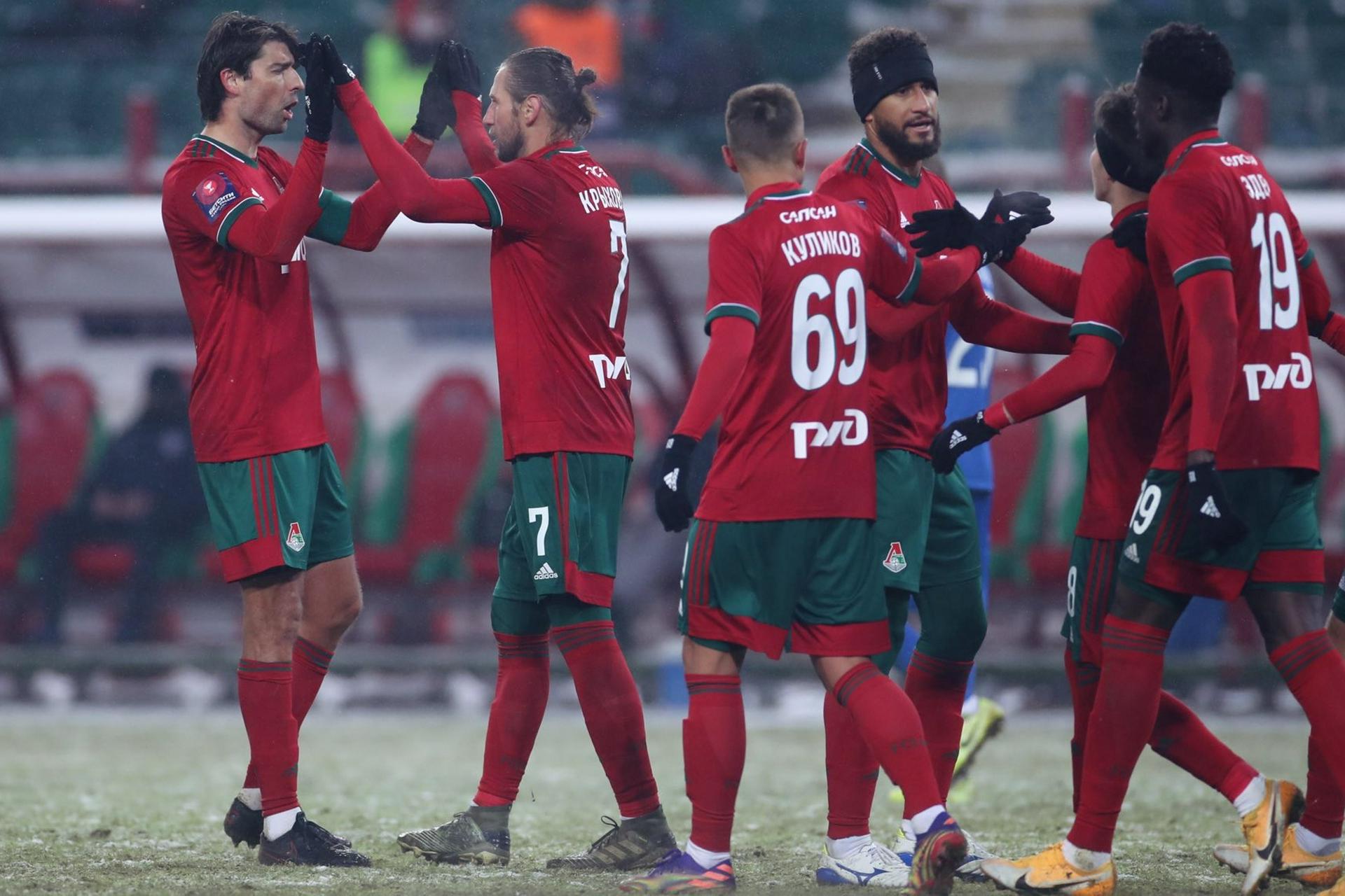 «Локомотив» обыграл «Тамбов» и вышел в 1/4 финала Кубка России по футболу