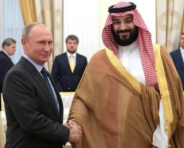 Путин и наследный принц Саудовской Аравии Мухаммед бен Салман Аль Сауд встретились в Москве 14 июня
