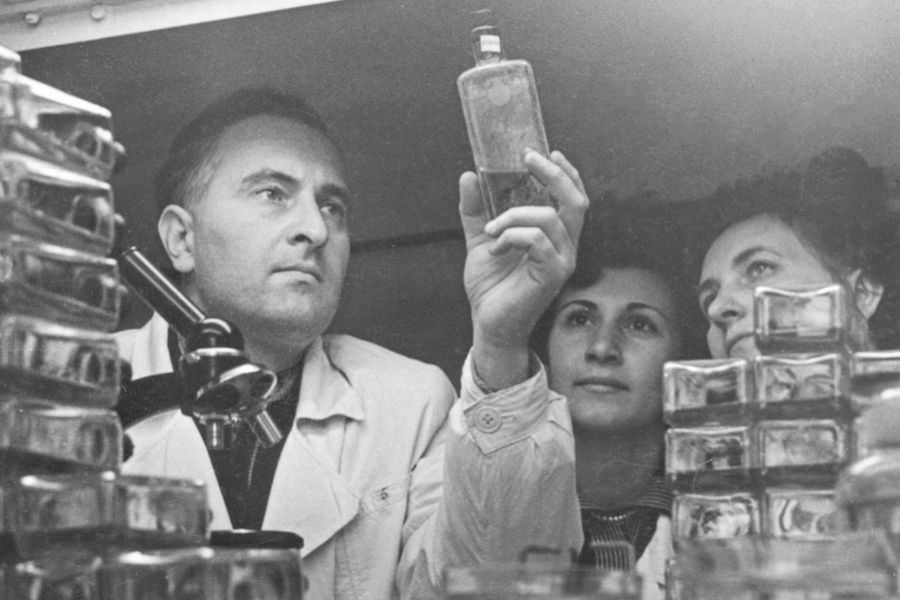 Работа в одной из лабораторий Института по изучению полиомиелита (с 1960 года — Институт полиомиелита и вирусных энцефалитов Академии медицинских наук СССР). Конец 1950-х — начало 1960-х годов 