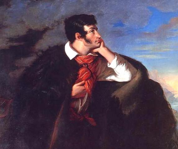 Фрагмент картины "Адам Мицкевич на скале Аюдаг" работы Валентия Ваньковича