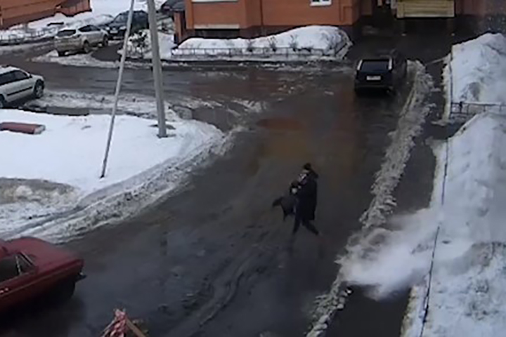 «Супермама»: в Сети отреагировали на видео спасения ребенка от снежной глыбы