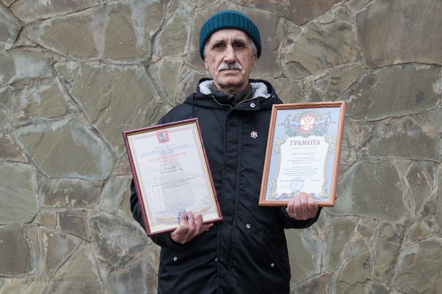 Пенсионер Владимир Гудков, который спас жизнь ребенку