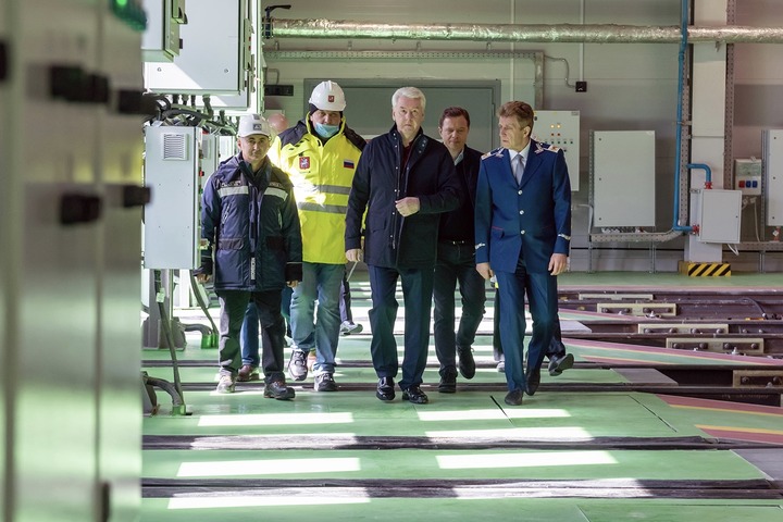 Сергей Собянин открыл электродепо «Сокол» после реконструкции