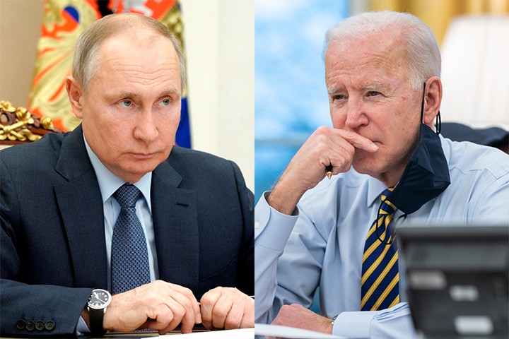 Коллаж: Администрация президента РФ, Whitehouse