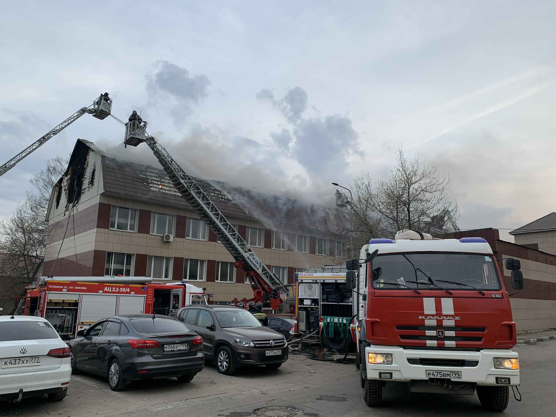 Пожар в административном здании на юго-востоке Москвы ликвидирован