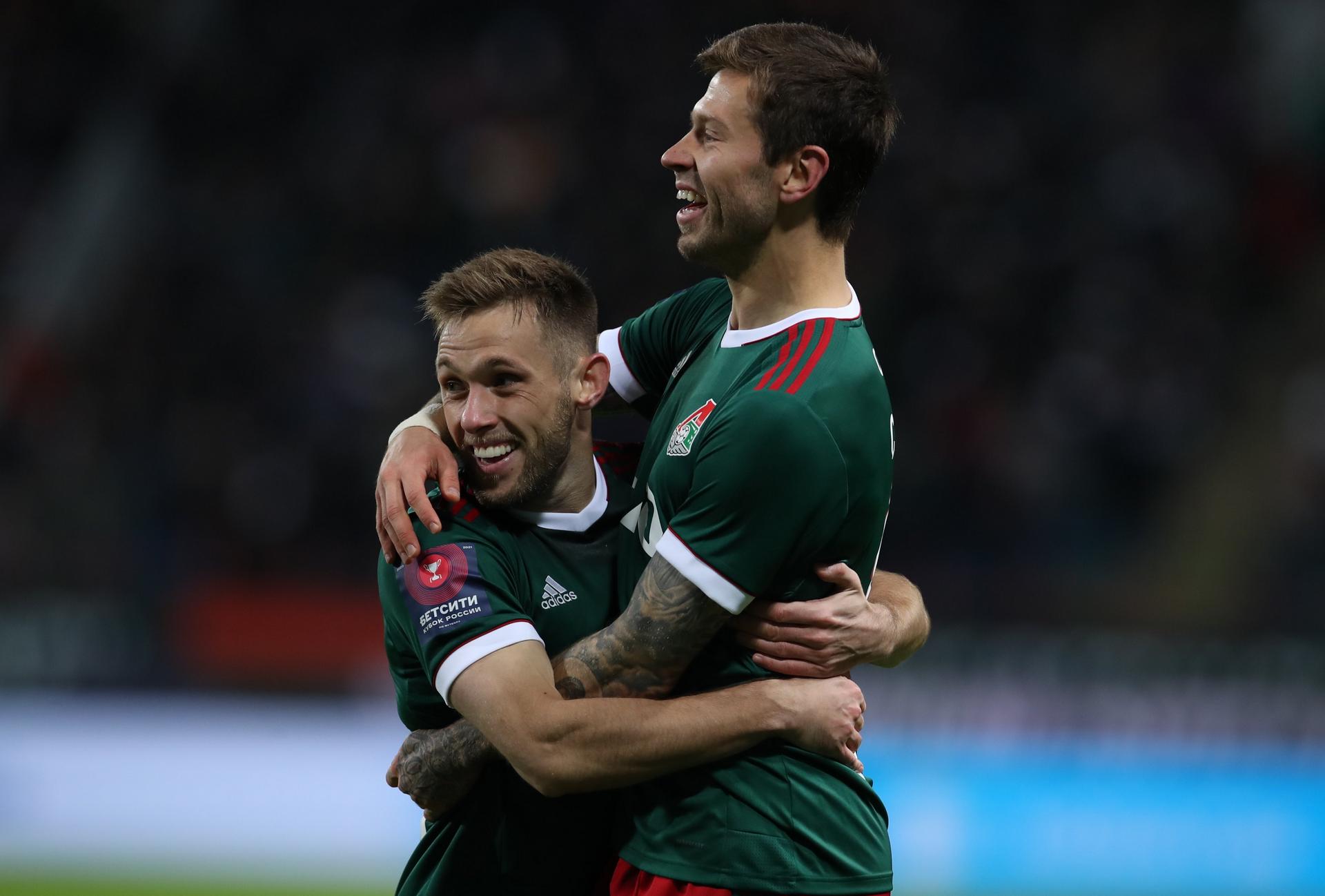 Московский «Локомотив» разгромил ЦСКА и вышел в финал Кубка России по футболу