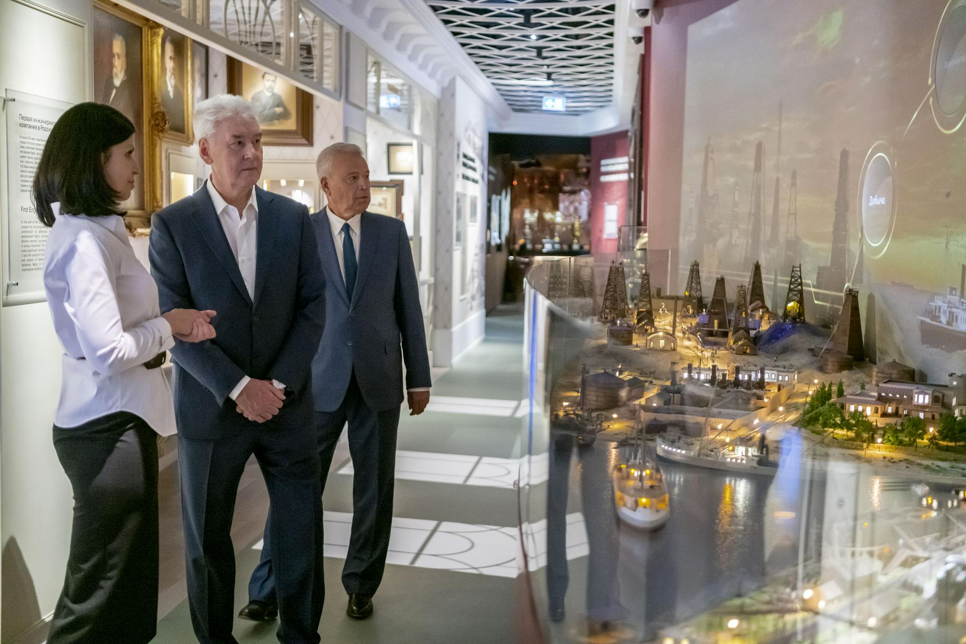 Сергей Собянин открыл Музей нефти на Сретенском бульваре