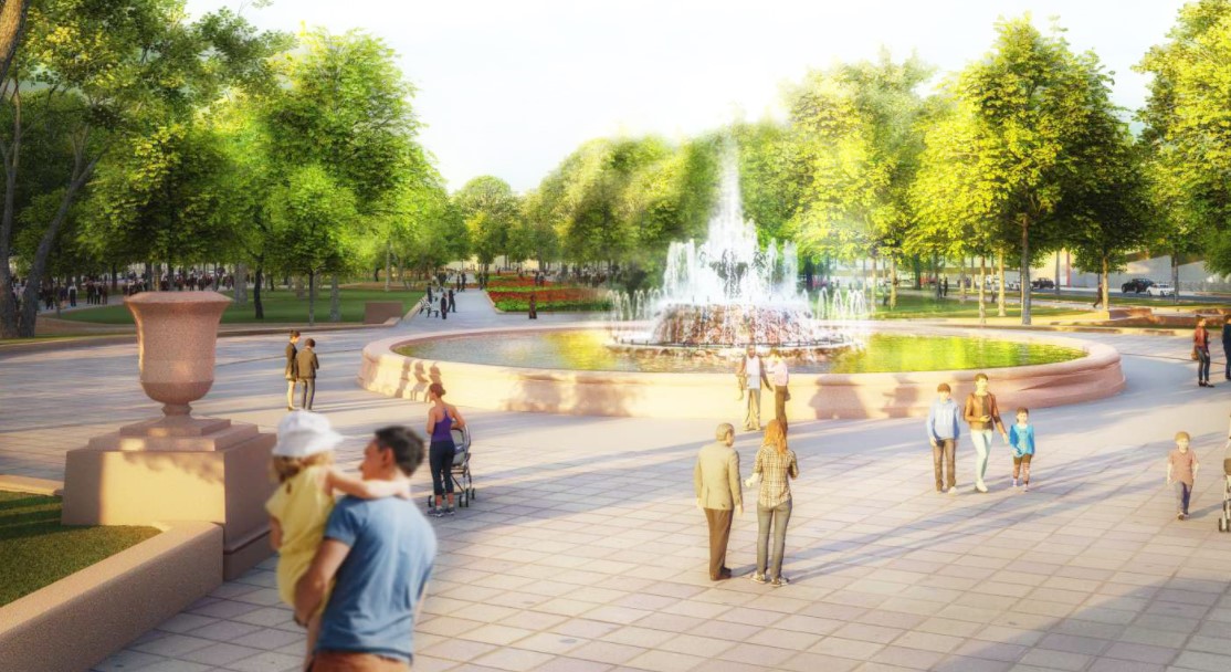 Проект благоустройства Репинского сквера Москвы