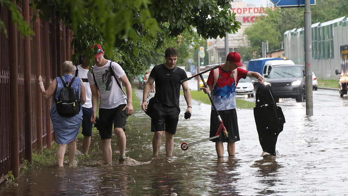 гроза в москве вчера