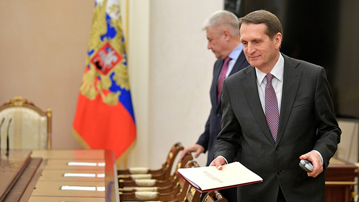 Нарышкин обсудил с главой ЦРУ Бернсом борьбу с международным терроризмом