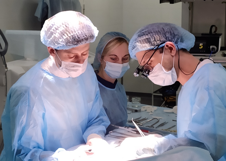 М. Ю. Юдин на операции