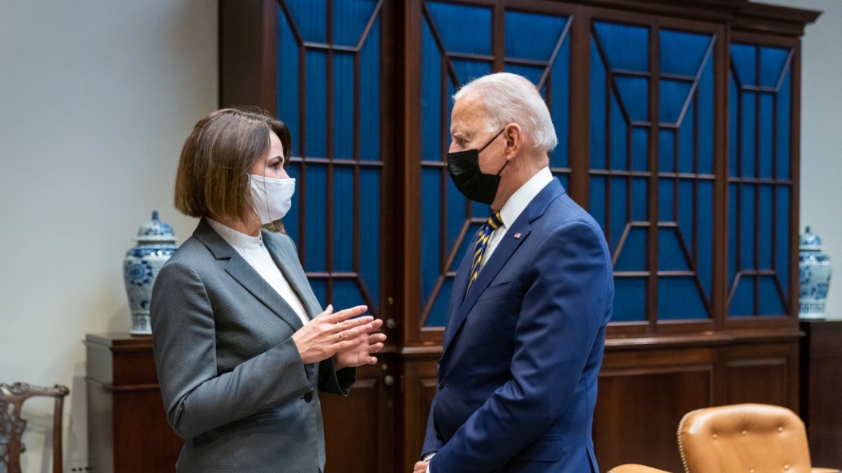 Байден встретился в Белом доме с Тихановской