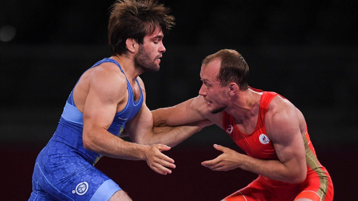 Борец Сергей Емелин завоевал бронзу в категории до 60 килограммов