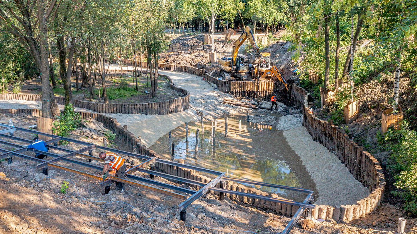 В северной части поймы реки Чермянки появится пешеходный маршрут