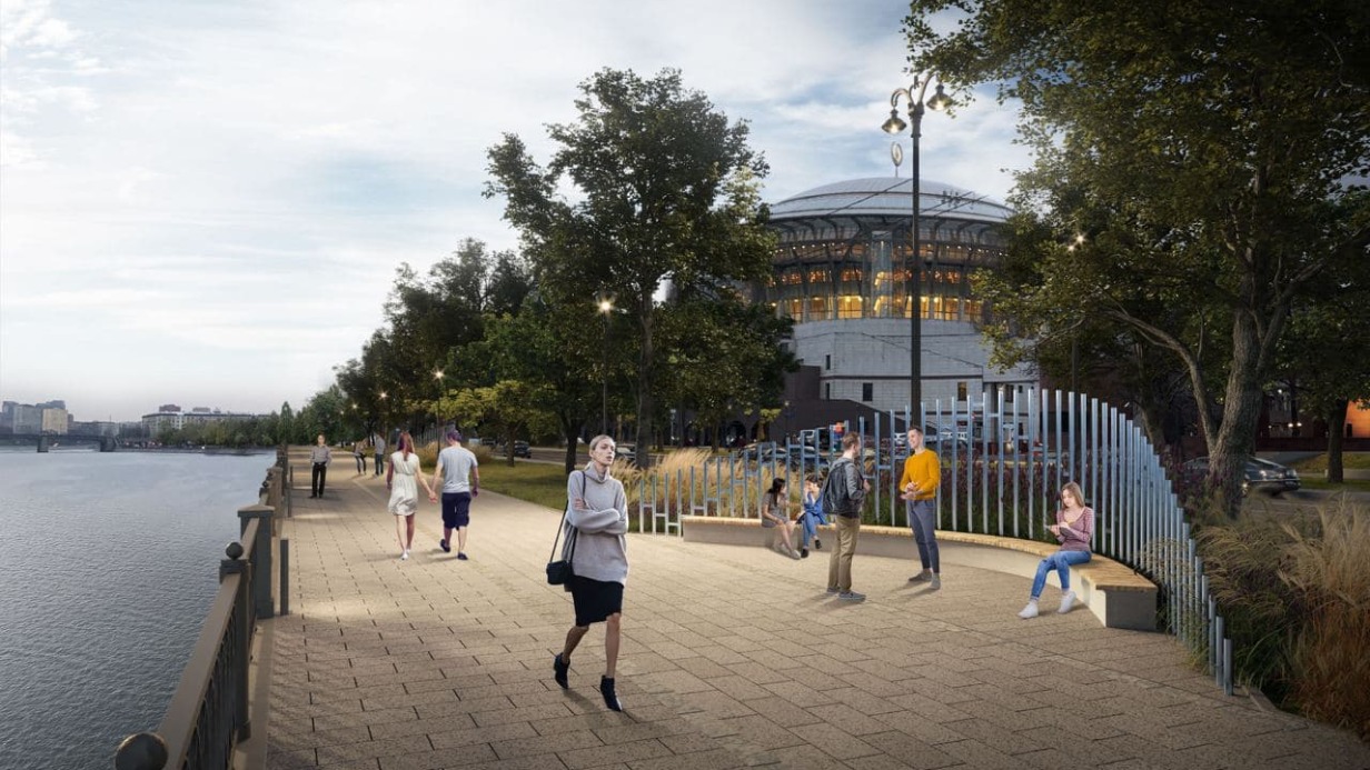 Благоустройство острова Балчуг в Москве завершится ко Дню города
