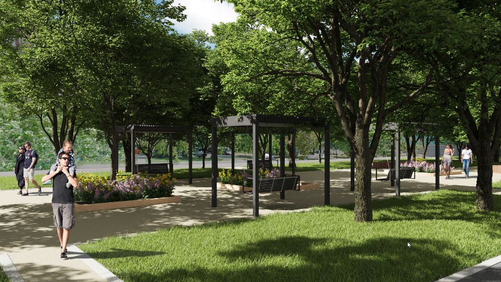 Последний этап благоустройства сквера на Звездном бульваре завершили в Москве