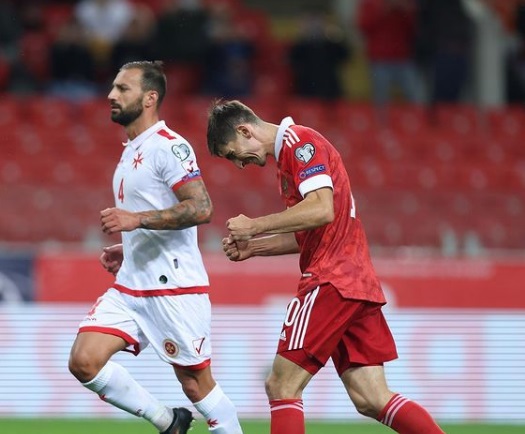 Российская сборная победила мальтийцев в матче отбора чемпионата мира