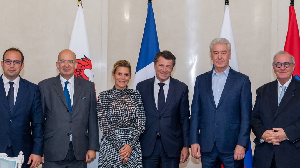 Сергей Собянин встретился с мэром Ниццы Кристианом Эстрози 