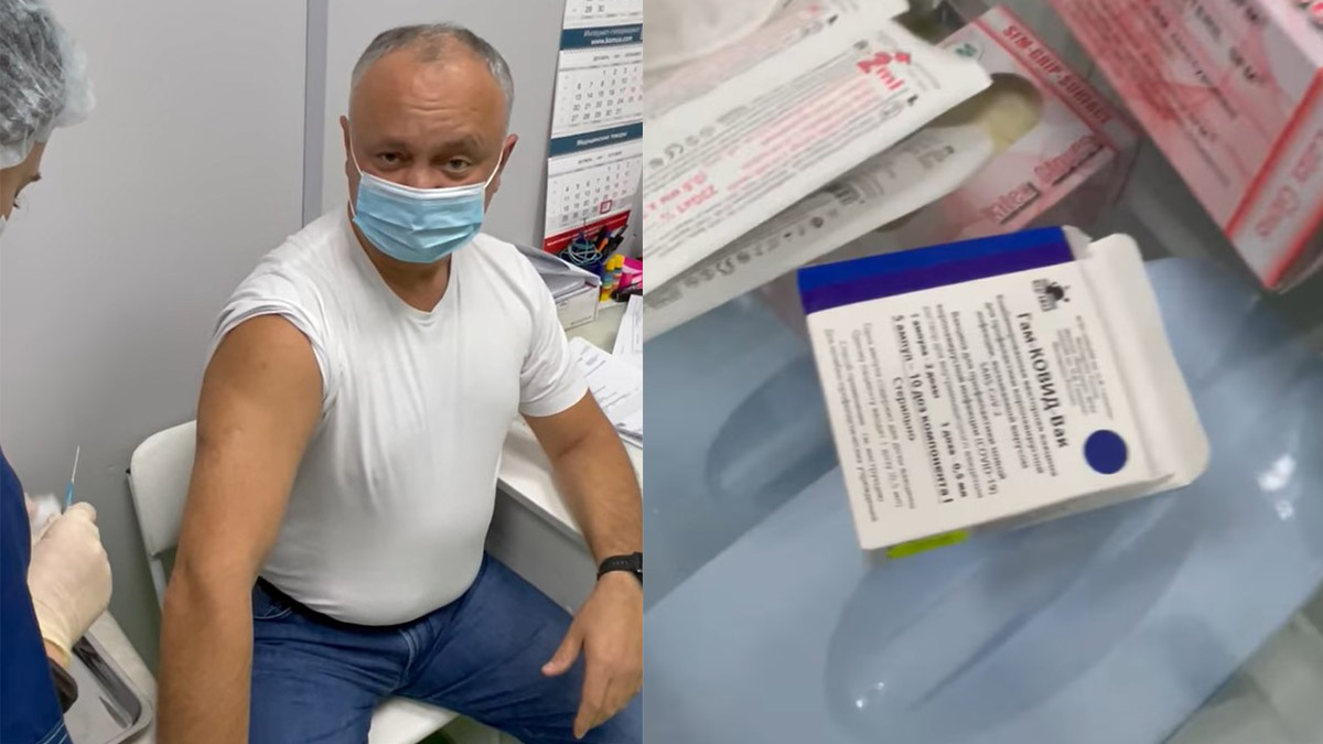 Экс-президент Молдавии Додон привился «Спутником V» в Москве