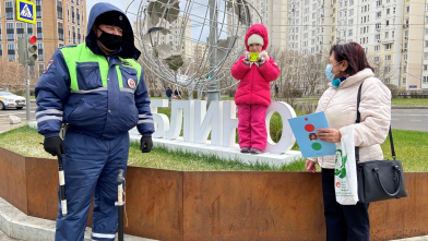 Столичная ГИБДД провела профилактическую акцию с пешеходами, велосипедистами и водителями