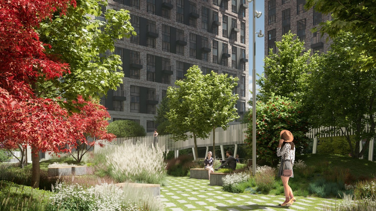 Уличный коворкинг с садом появится на Шелепихинской набережной в Москве