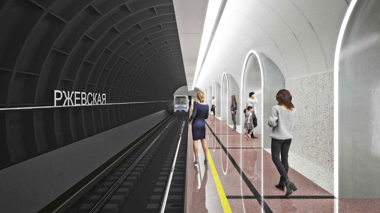 Проект станции «Ржевская» Большой кольцевой линии метро