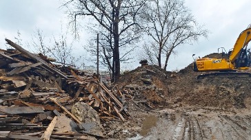 Строительную свалку ликвидировали около Ленинградского вокзала в Москве