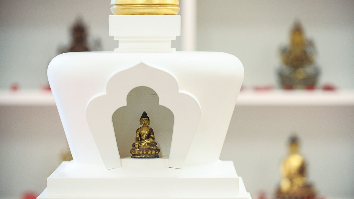 Буддийский памятник выставили в Москве на месяц