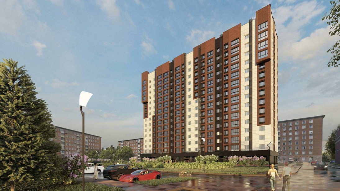 Дом по реновации в Тимирязевском районе столицы облицуют кирпичом кофейных оттенков