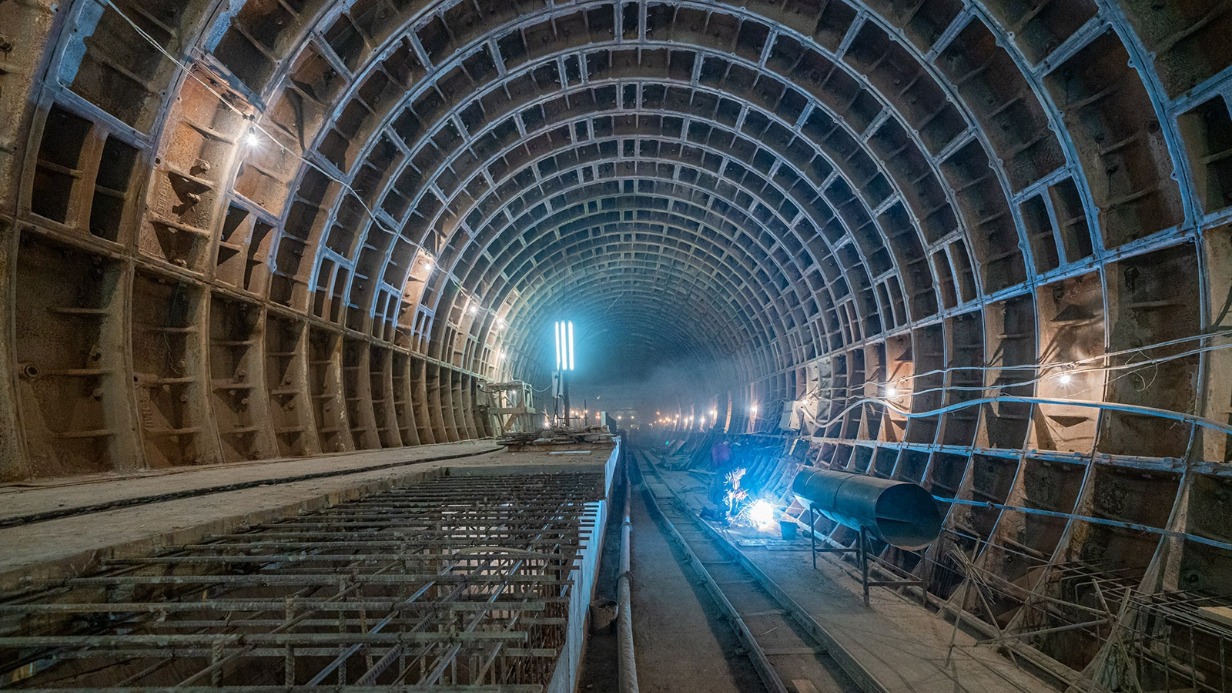 Началась архитектурная отделка пересадки на станции «Рижская» БКЛ