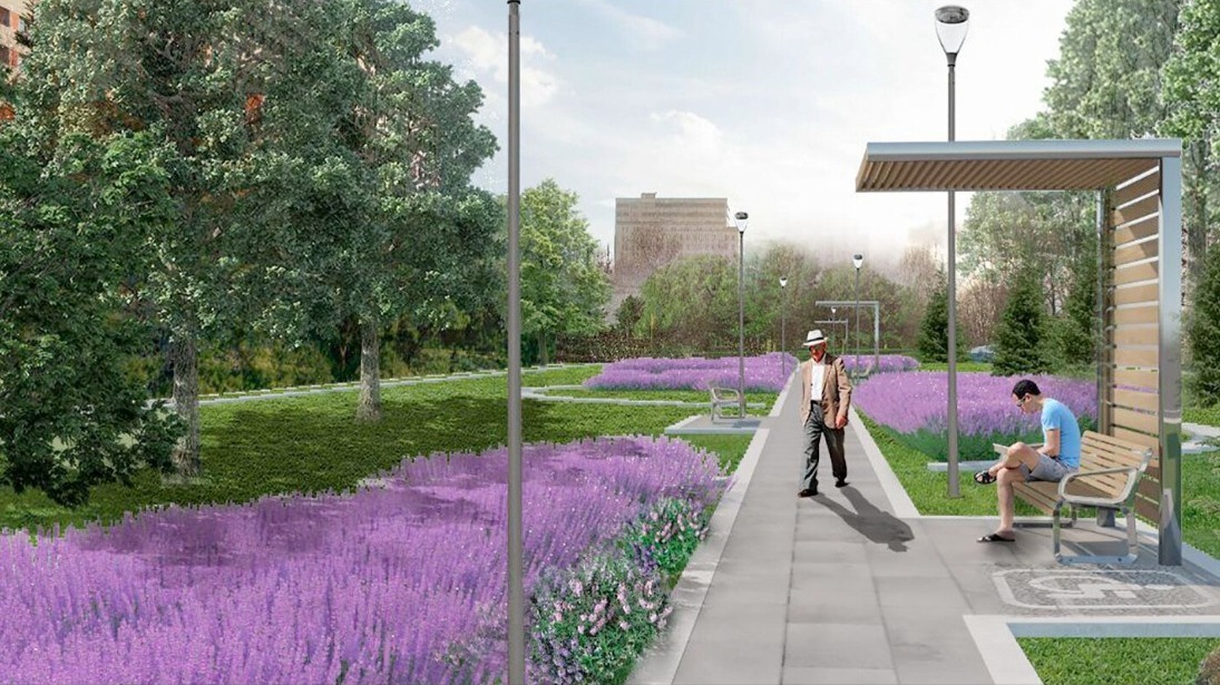 Территорию возле Больницы имени Юдина благоустроят в этом году