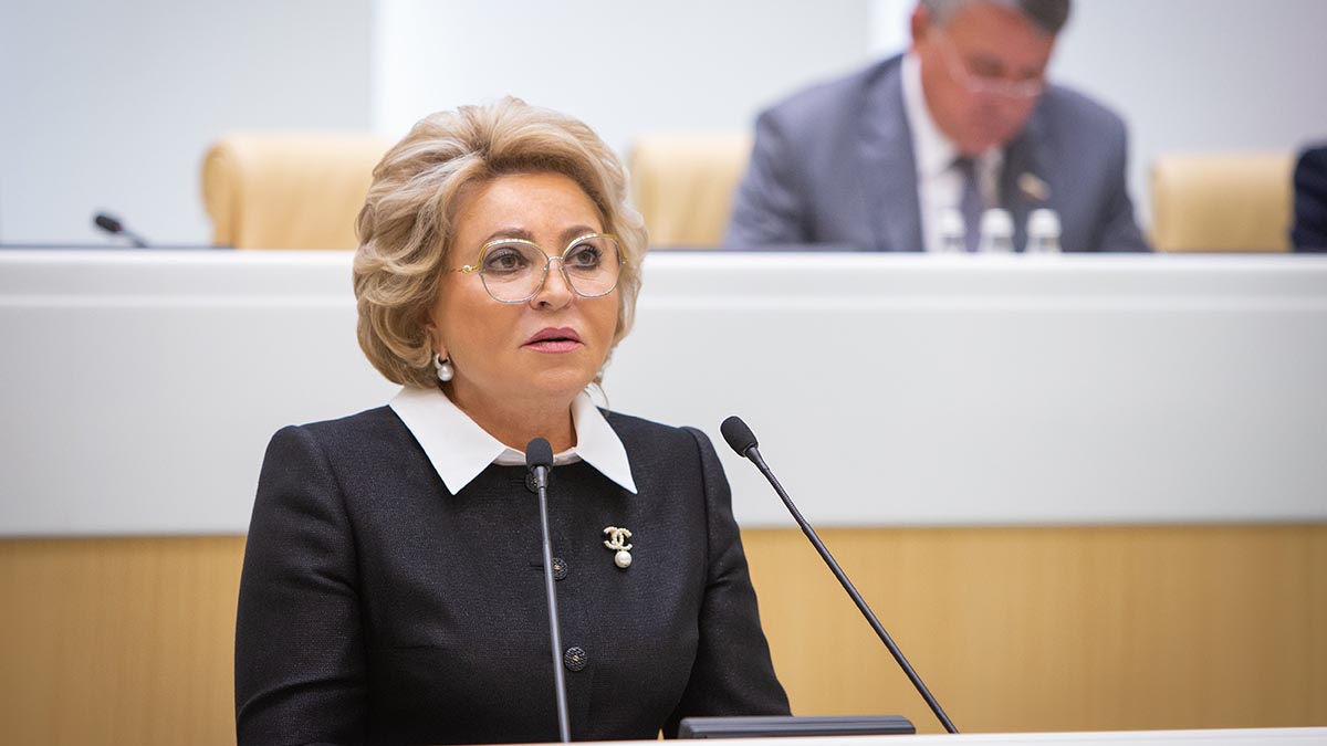 Матвиенко Валентина совет Федерации заседание