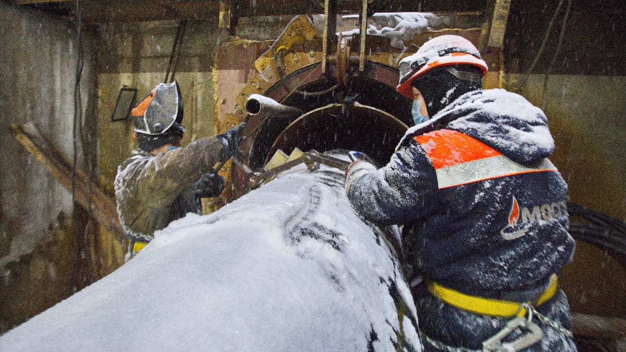 Первый этап модернизации Кутузовского газопровода-дюкера завершен