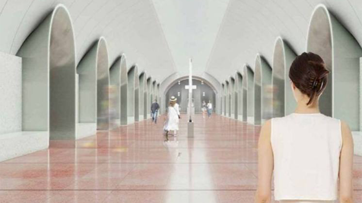 «Космос»: дептранс показал, как будет выглядеть станция «Рижская» БКЛ