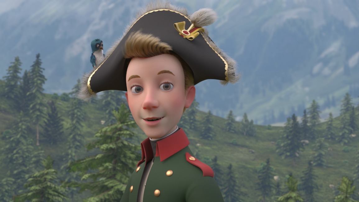 Герой мультипликационного фильма «Суворов» Гриша 