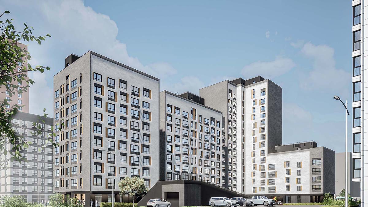 Дом по реновации в Бескудниковском районе облицуют искусственным камнем