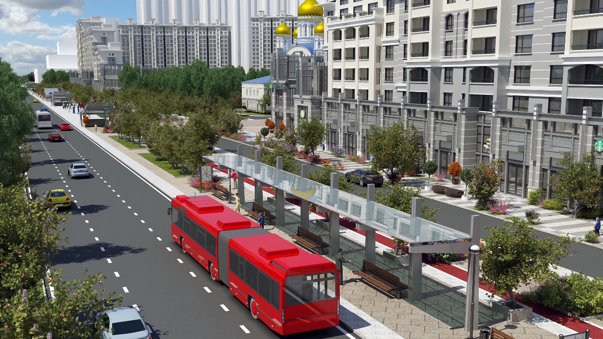 Проект транспортно-пересадочного узла «Некрасовка», где сейчас ведется монтаж уличного освещения, а также малых архитектурных форм