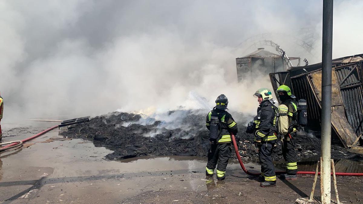 Пожар на каширском шоссе сегодня