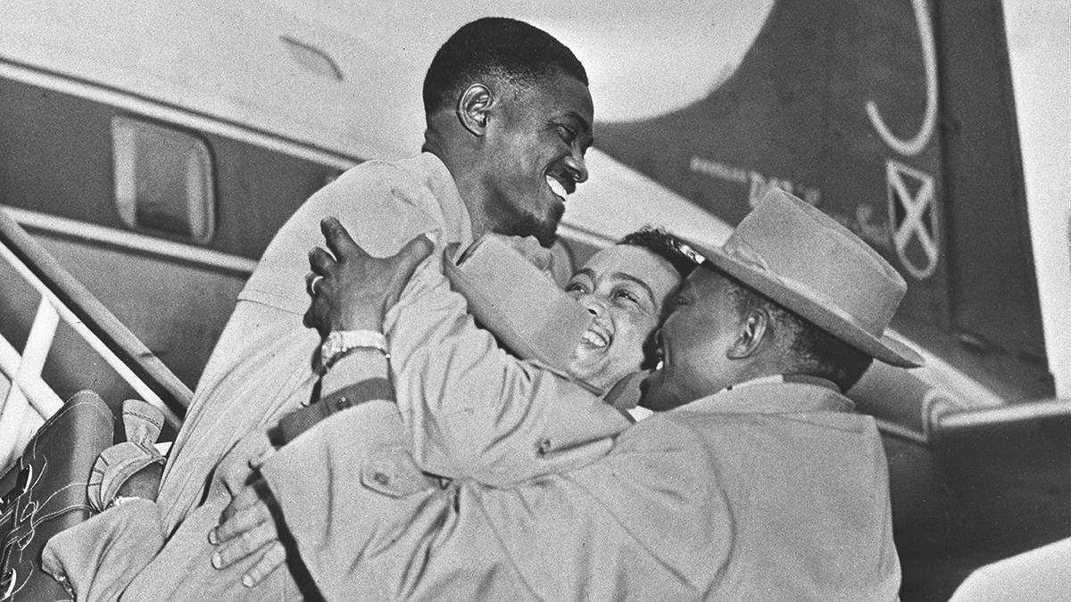 Брюссель. 26 января 1960 г. Патрис Лумумба прибыл в Брюссель 