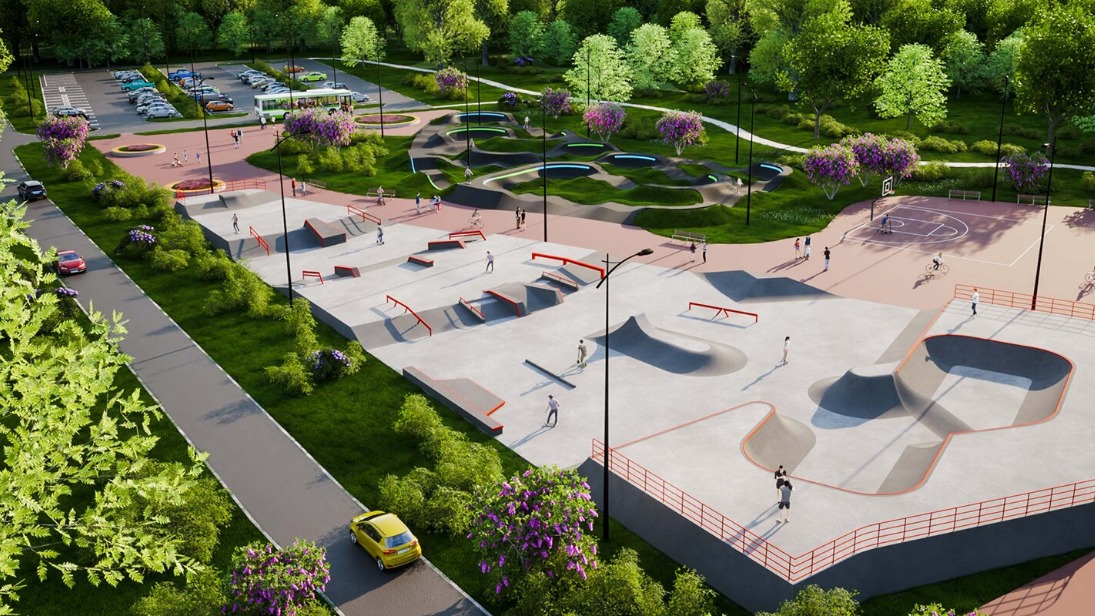 В Сумском проезде начали обустройство спорткластера