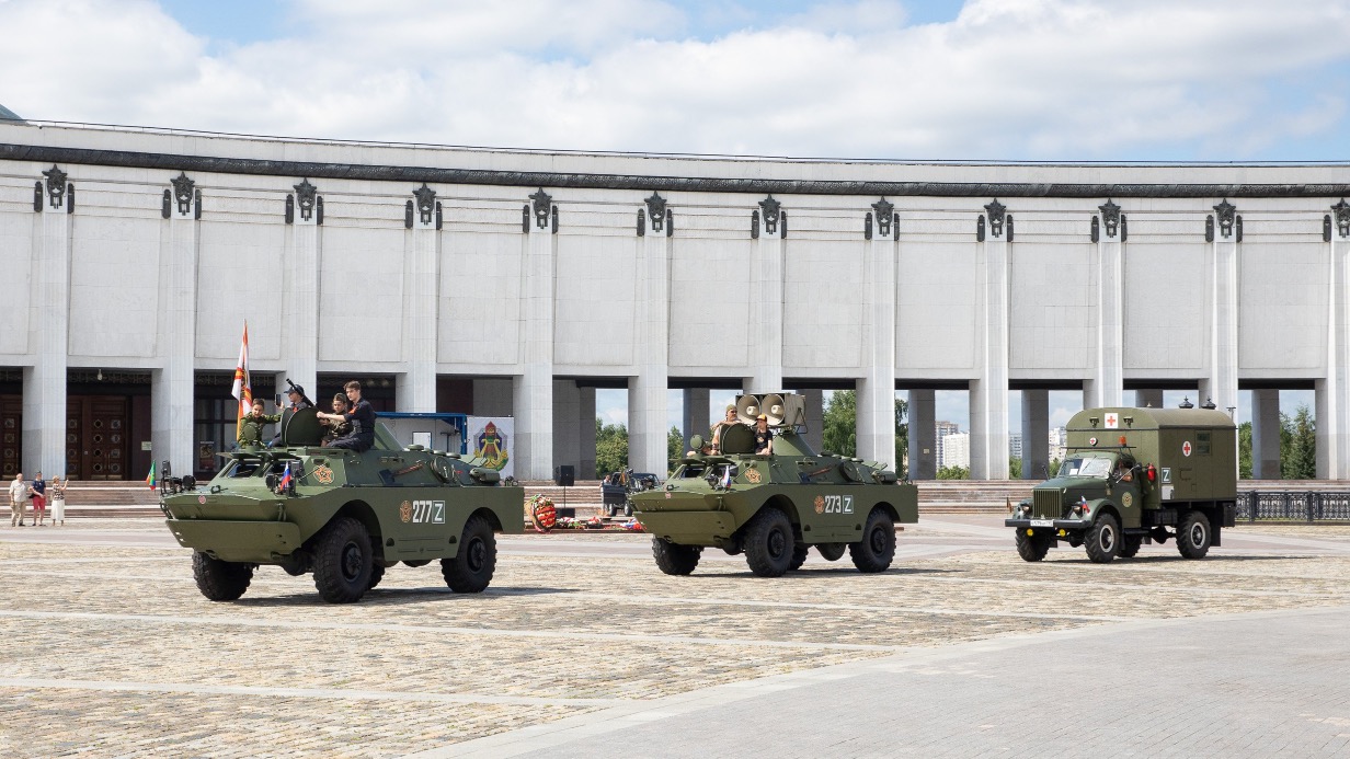 Бронепробег «Дорога Мужества» стартовал в Музее Победы