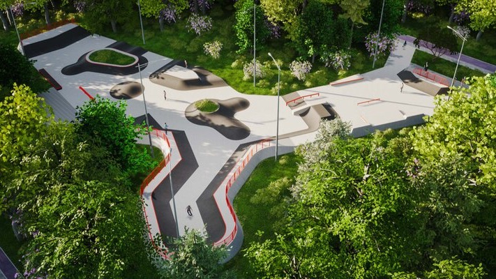 Парк «Кусково» оборудуют памп-треком и скейт-парком